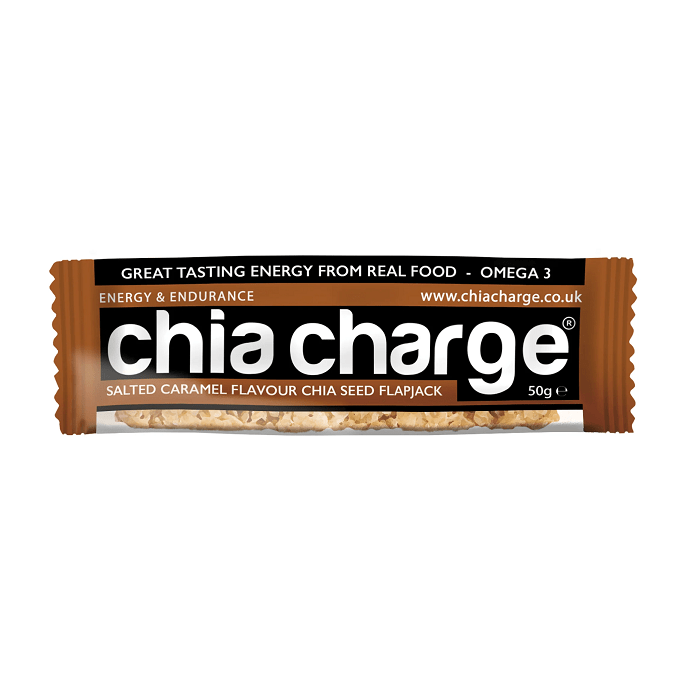 Chia Charge Energy Bars Salted Caramel / Single Serve Chia Energy Flapjack (80g) XMiles