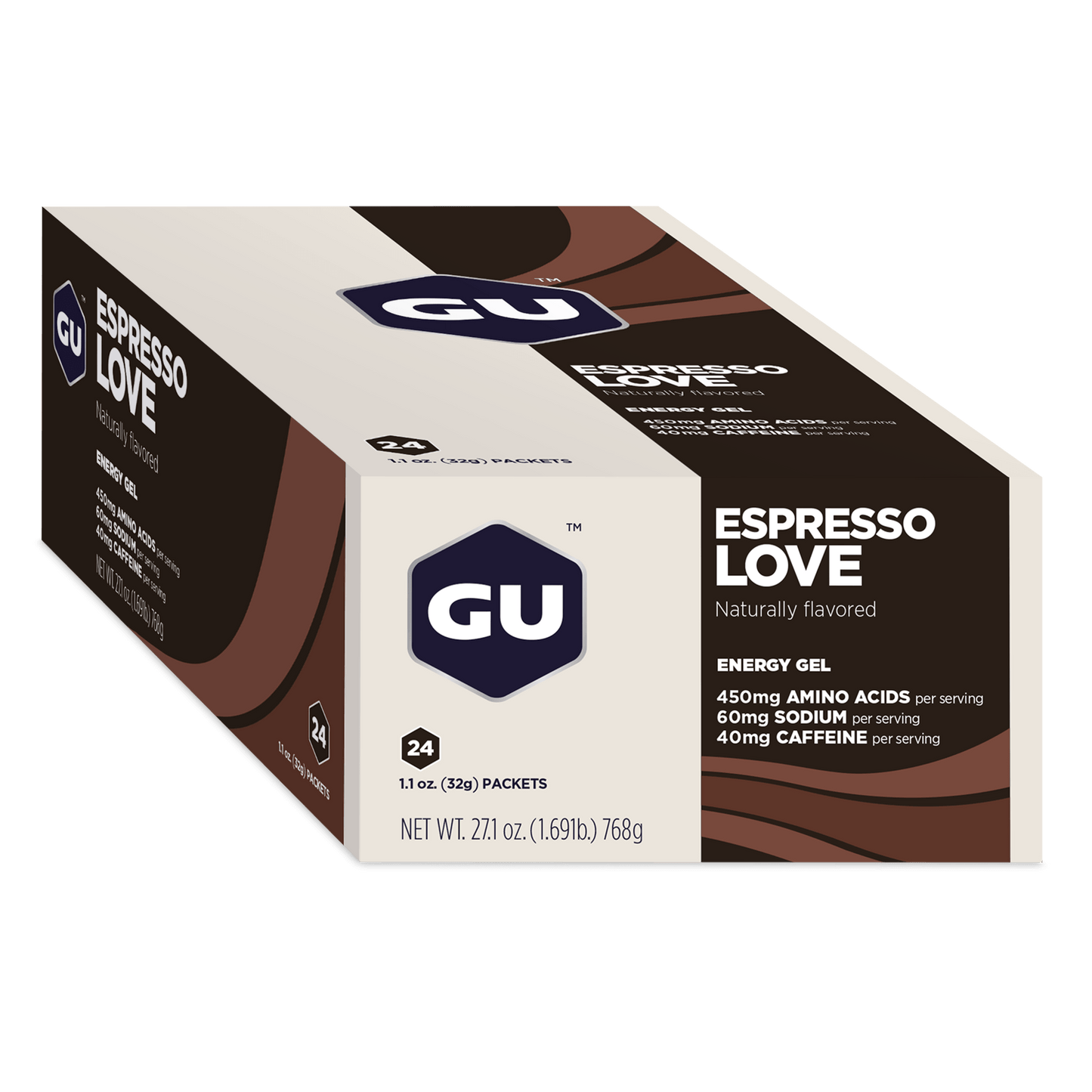 GU Gels Box of 24 / Espresso Love GU Energy Gel XMiles