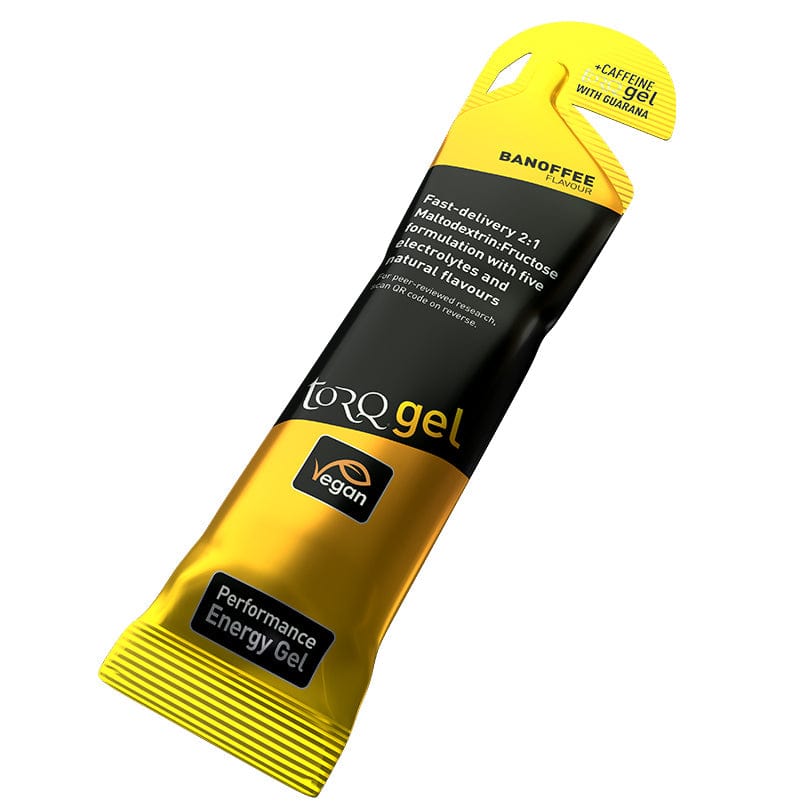 Torq Gels Banoffee TORQ Energy Gel with Guarana (Caffeinated) - 45g Gel XMiles