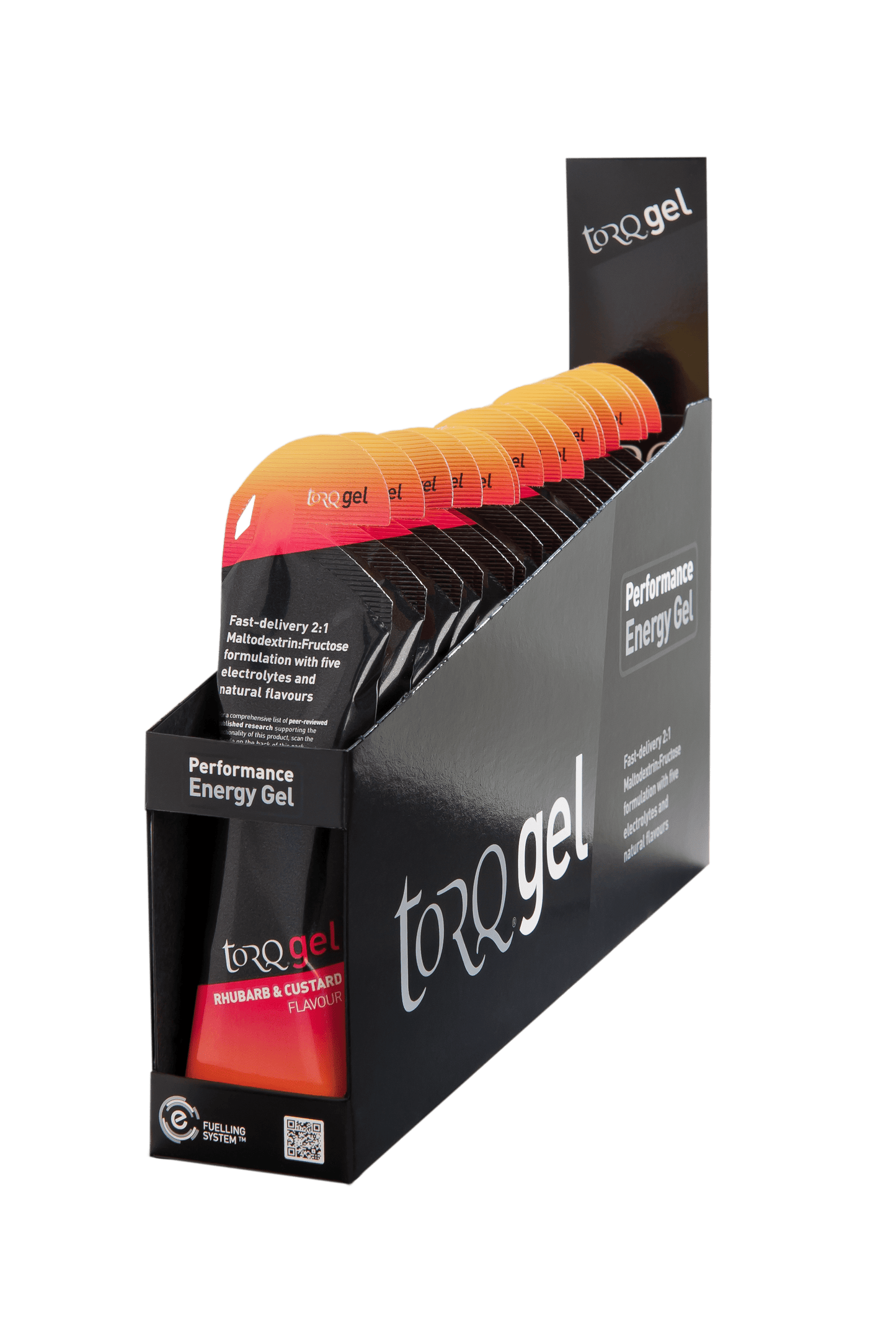 Torq Gels Box of 15 / Rhubarb & Custard TORQ Energy Gel XMiles