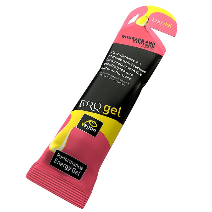 Torq Gels Rhubarb & Custard TORQ Energy Gel - 45g Gel XMiles