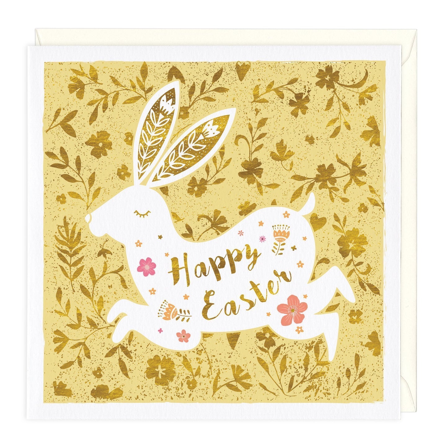 Floral Bunny Easter Card