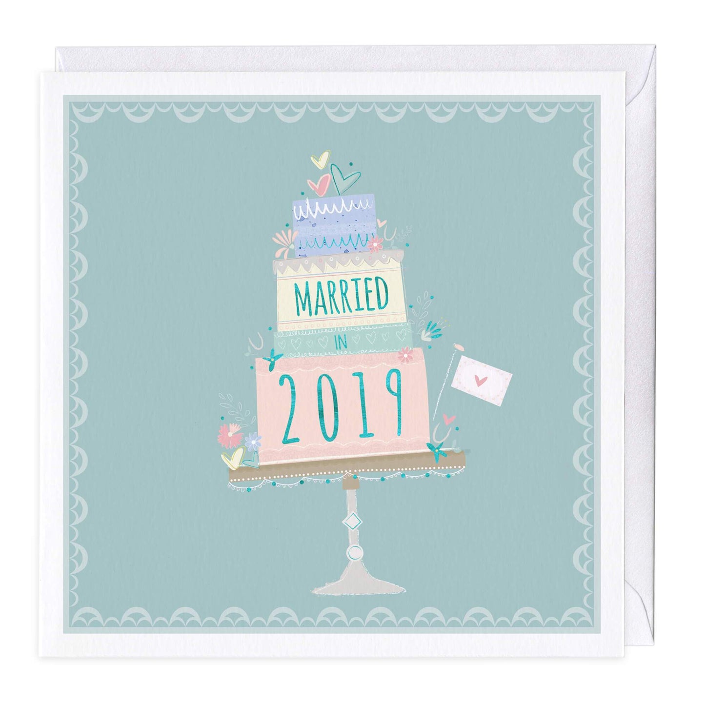 Married in 2019 Wedding Card