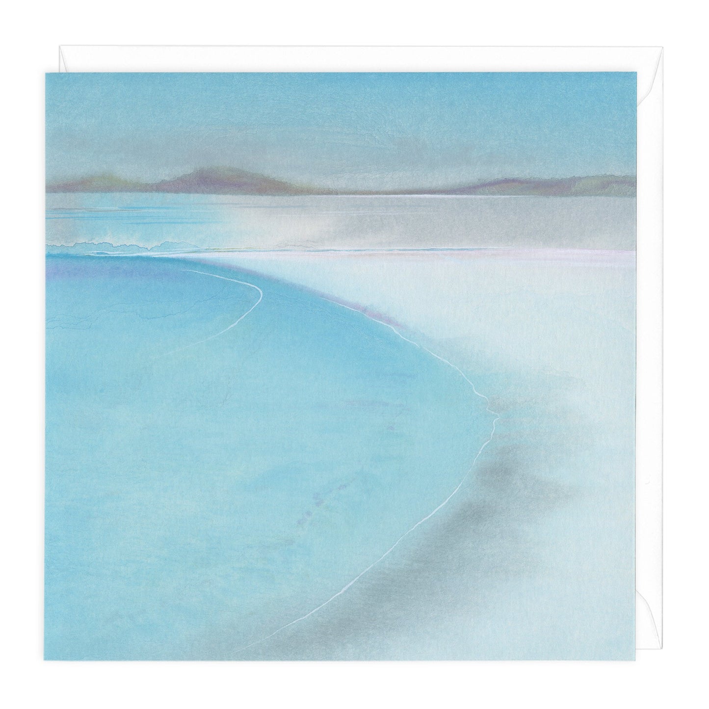 Turquoise Waves Art Card