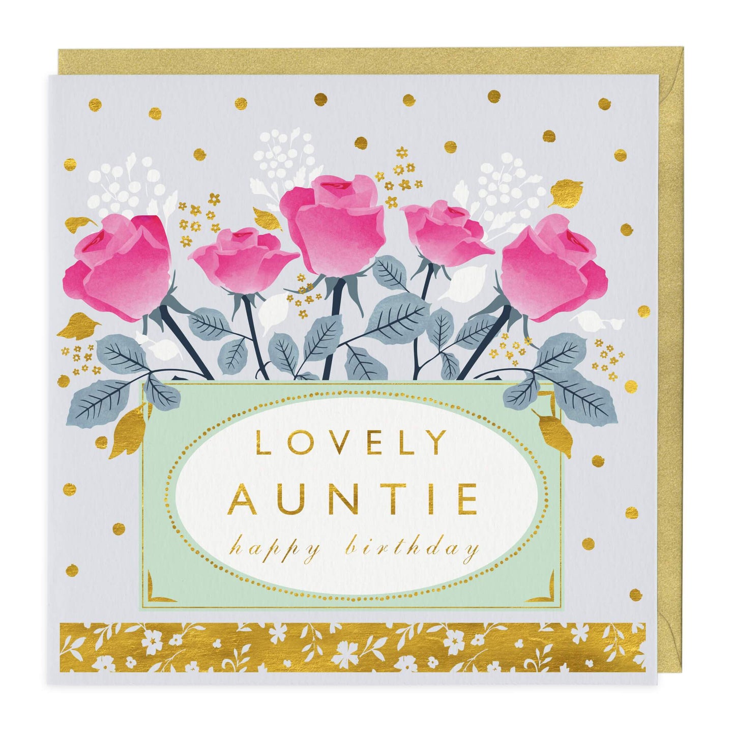 Lovely Auntie Happy Birthday Card