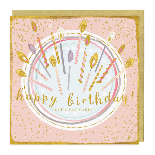 Happy Birthday Let's Eat Cake Card