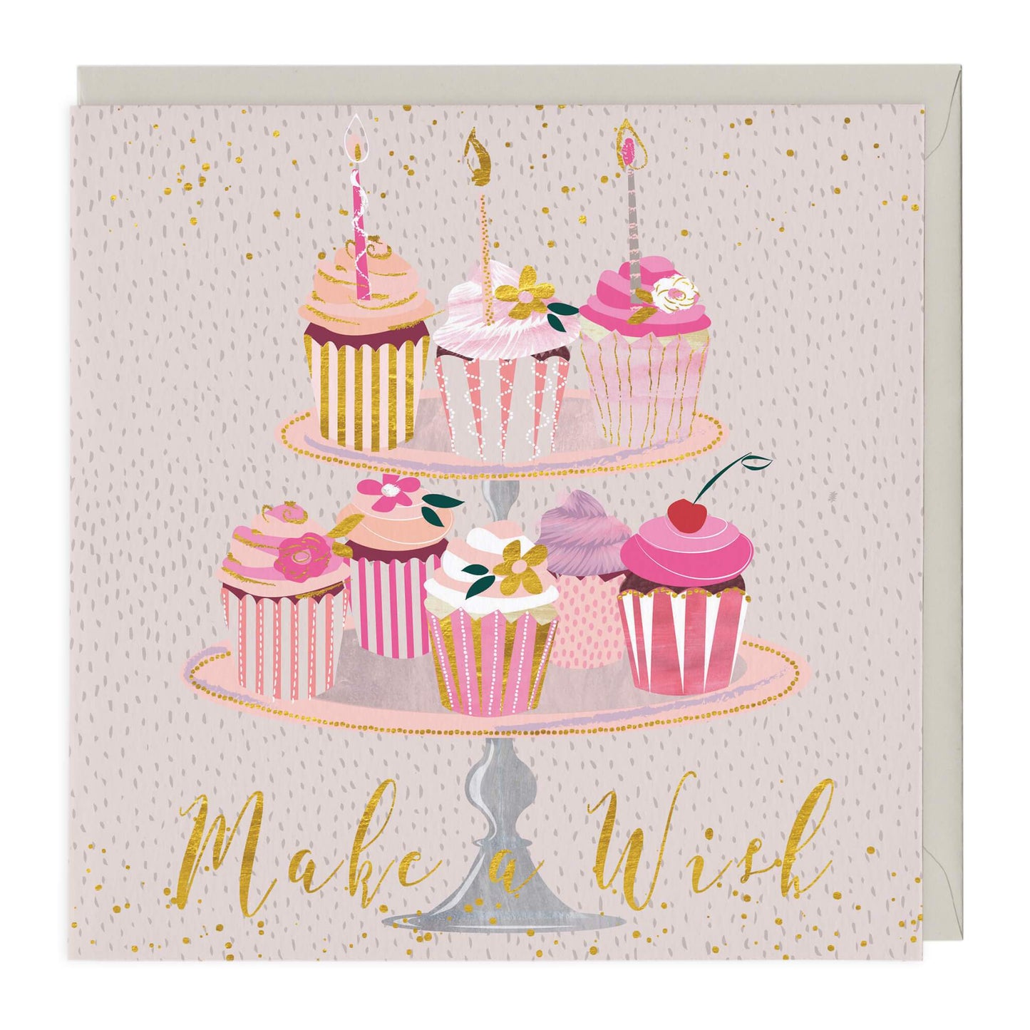 Make A Wish Cupcakes Birthday Card