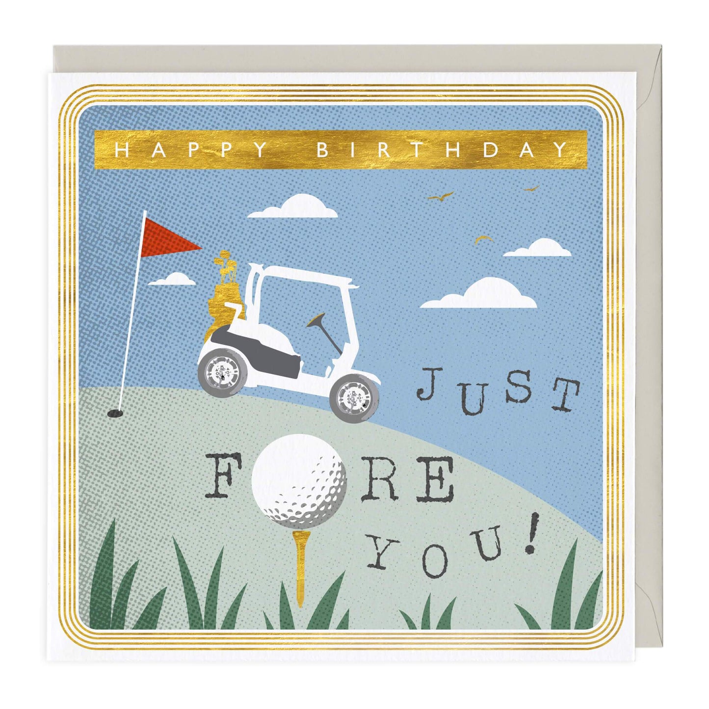 Just Fore You Birthday Card