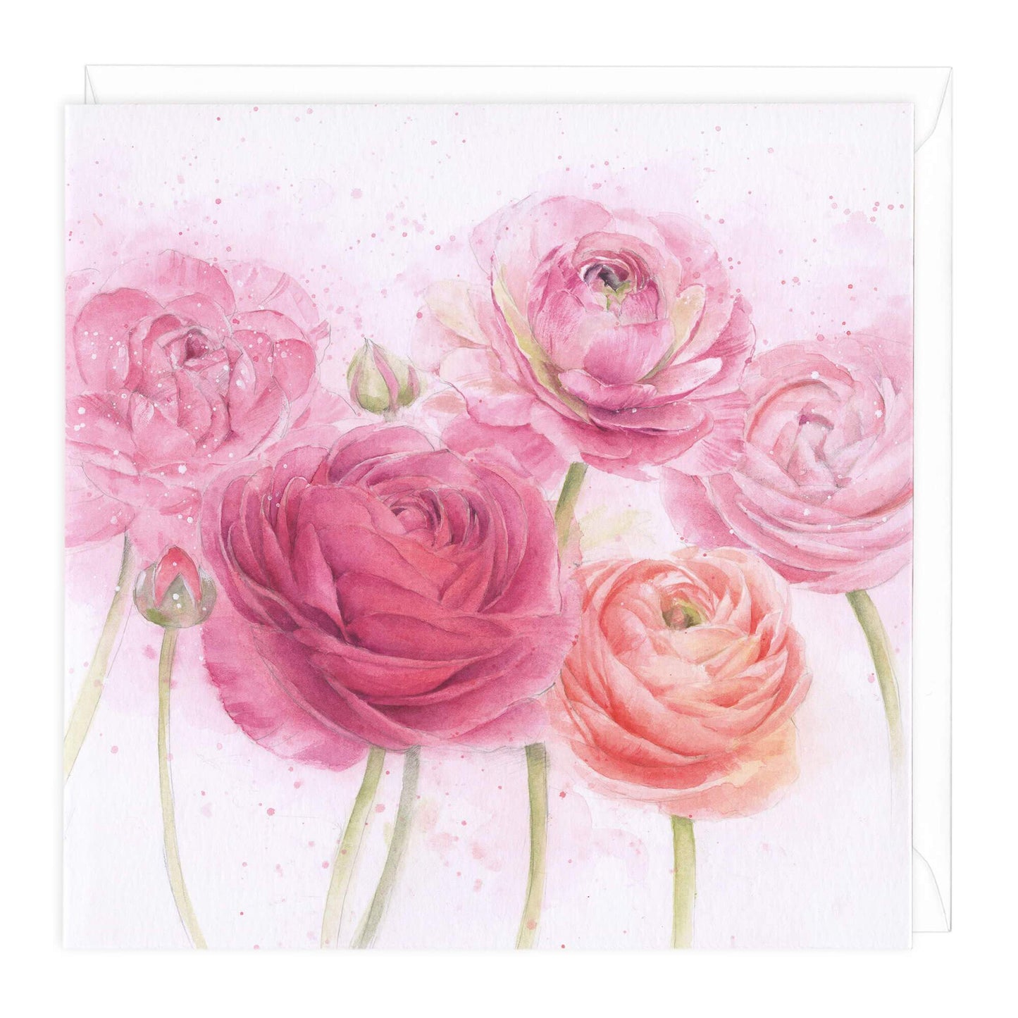 Ranunculus Floral Art Card