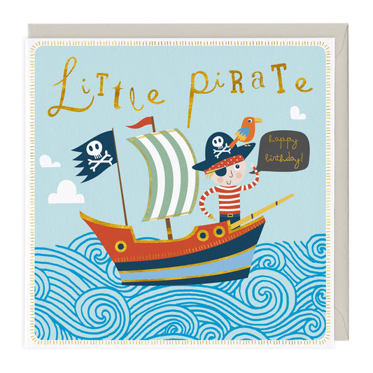 Little Pirate Happy Birthday Card