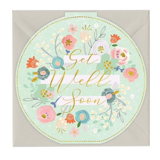 Get Well Soon Round Card