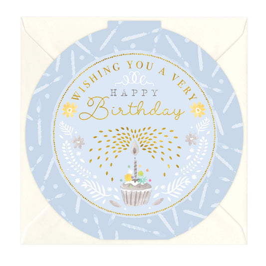 Very Happy Birthday Round Card