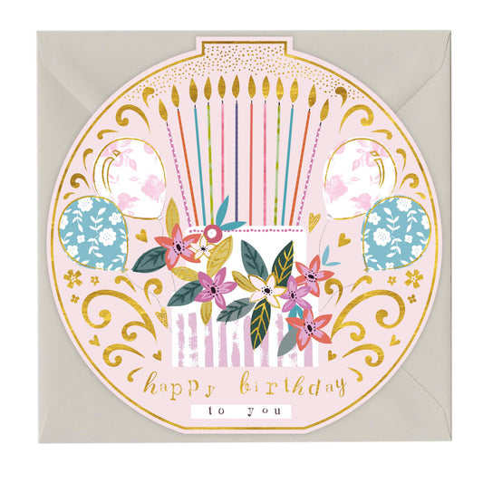 Happy Birthday To You Round Card