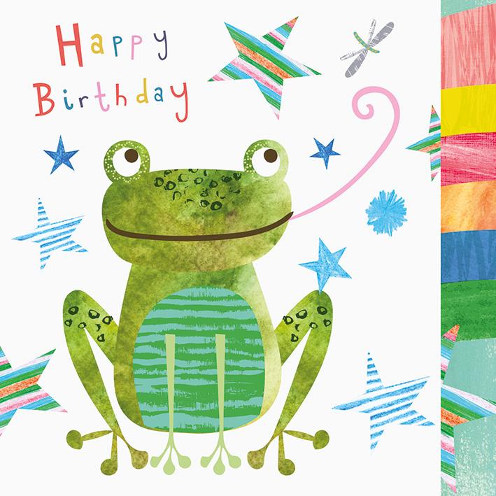 Happy Birthday Frog Card