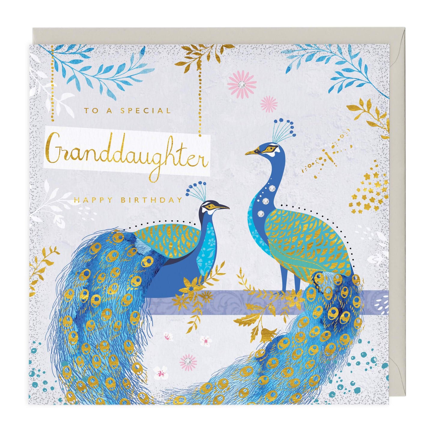 Peacocks To A Special Granddaughter Card