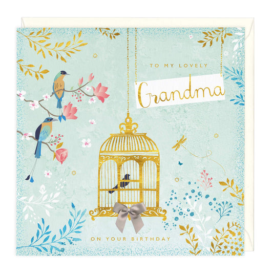 To My Lovely Grandma Birthday Card