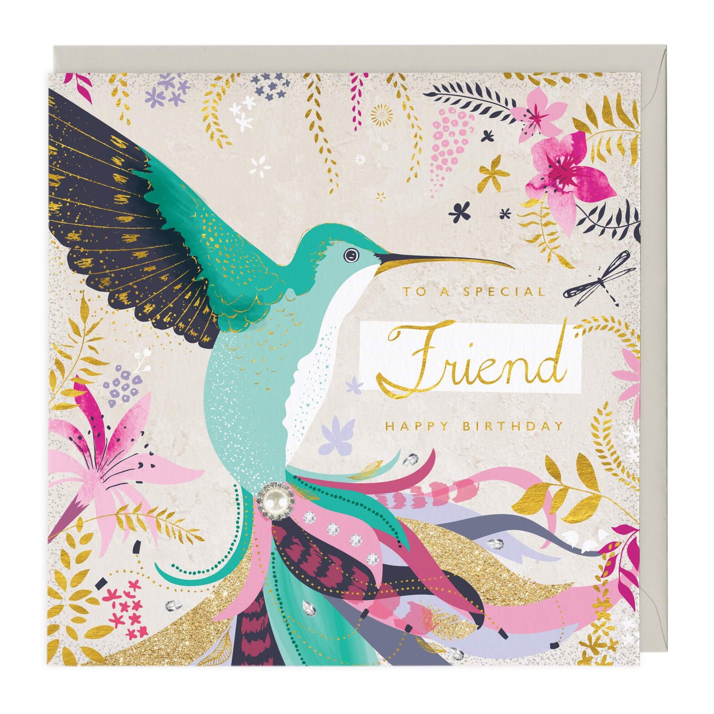 Hummingbird To A Special Friend Card