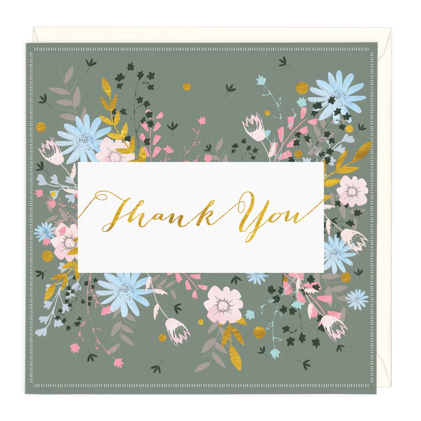 Floral Thank You Card