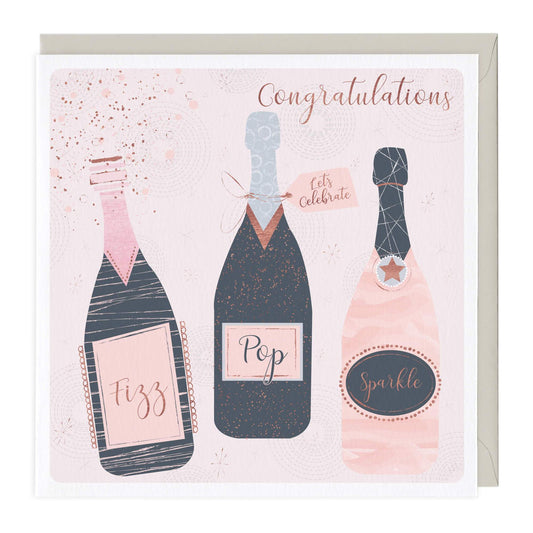 Fizz Pop Sparkle Congratulations Card