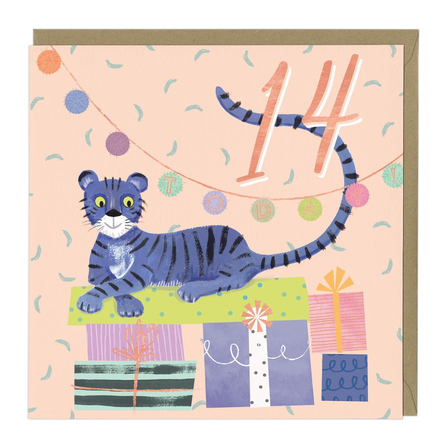 14 Today Blue Tiger Card