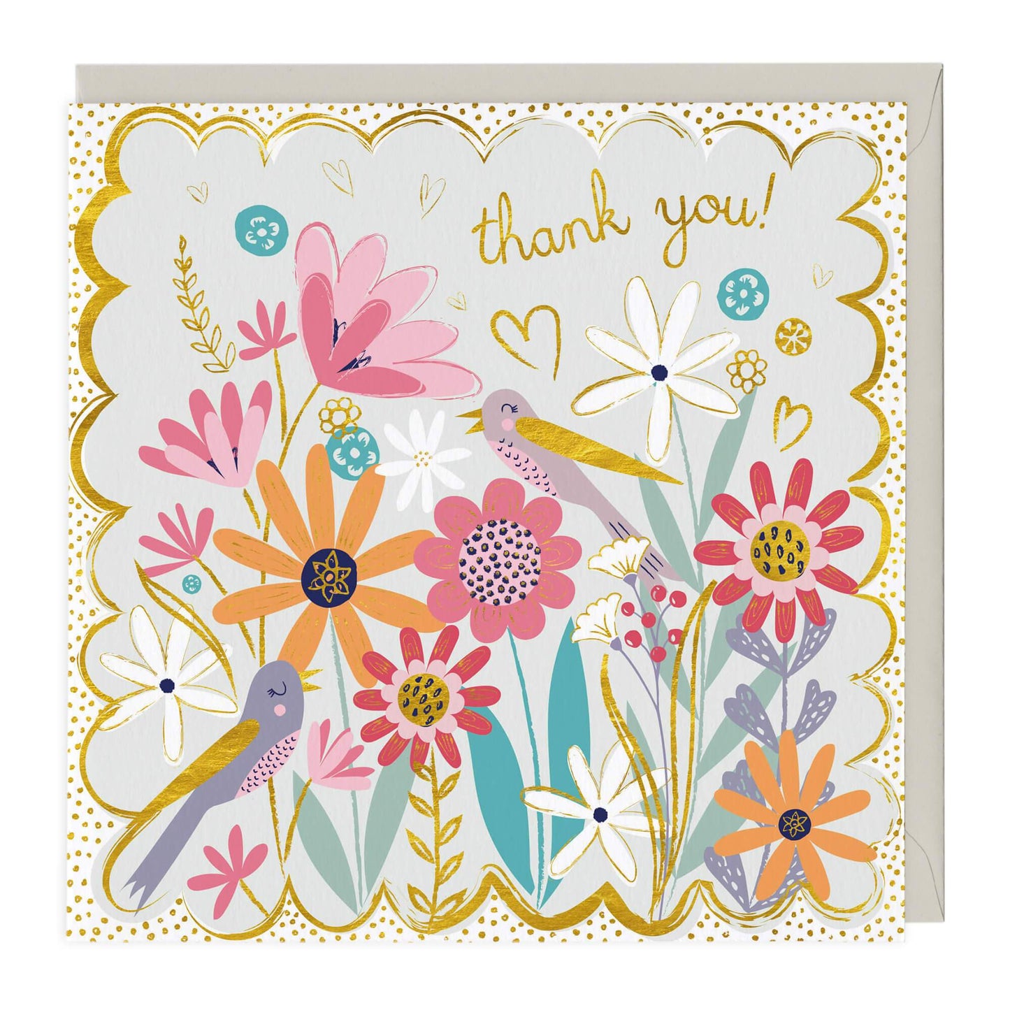 Floral Thank You Card