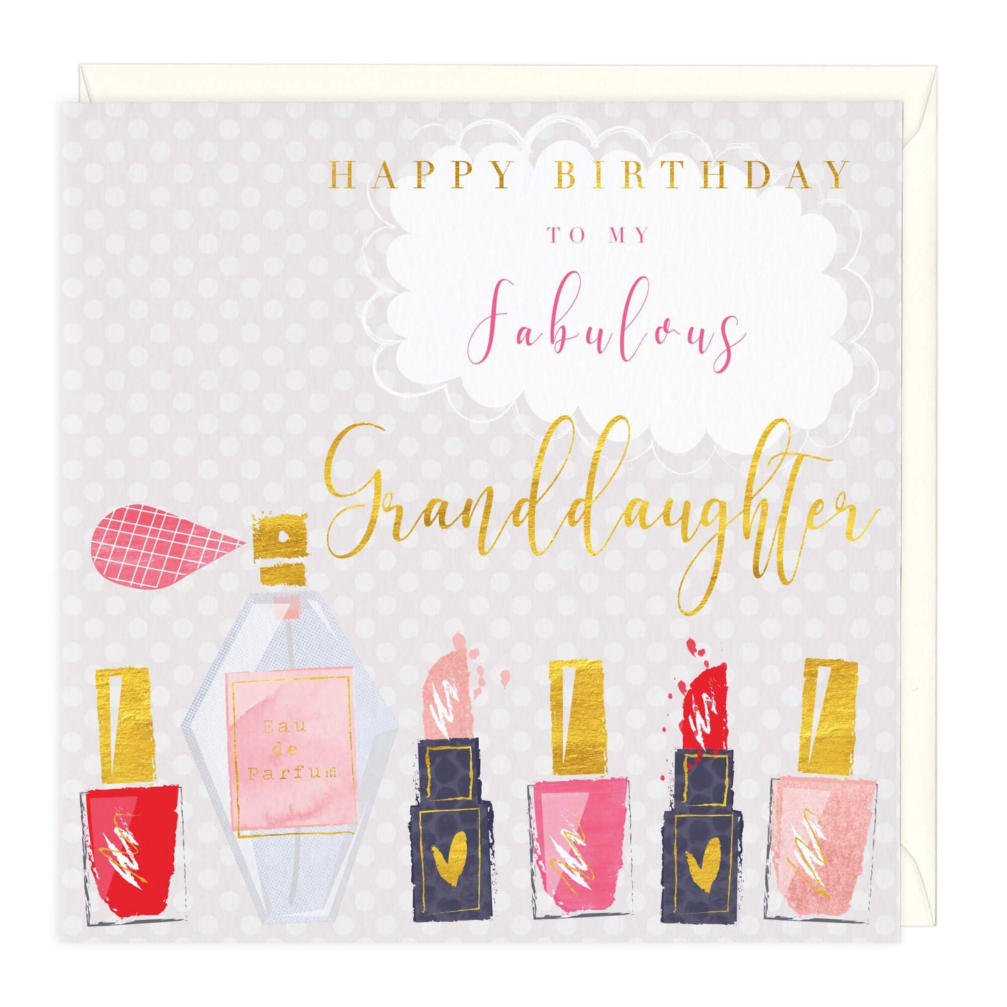 Happy Birthday To My Fabulous Granddaughter Birthday Card