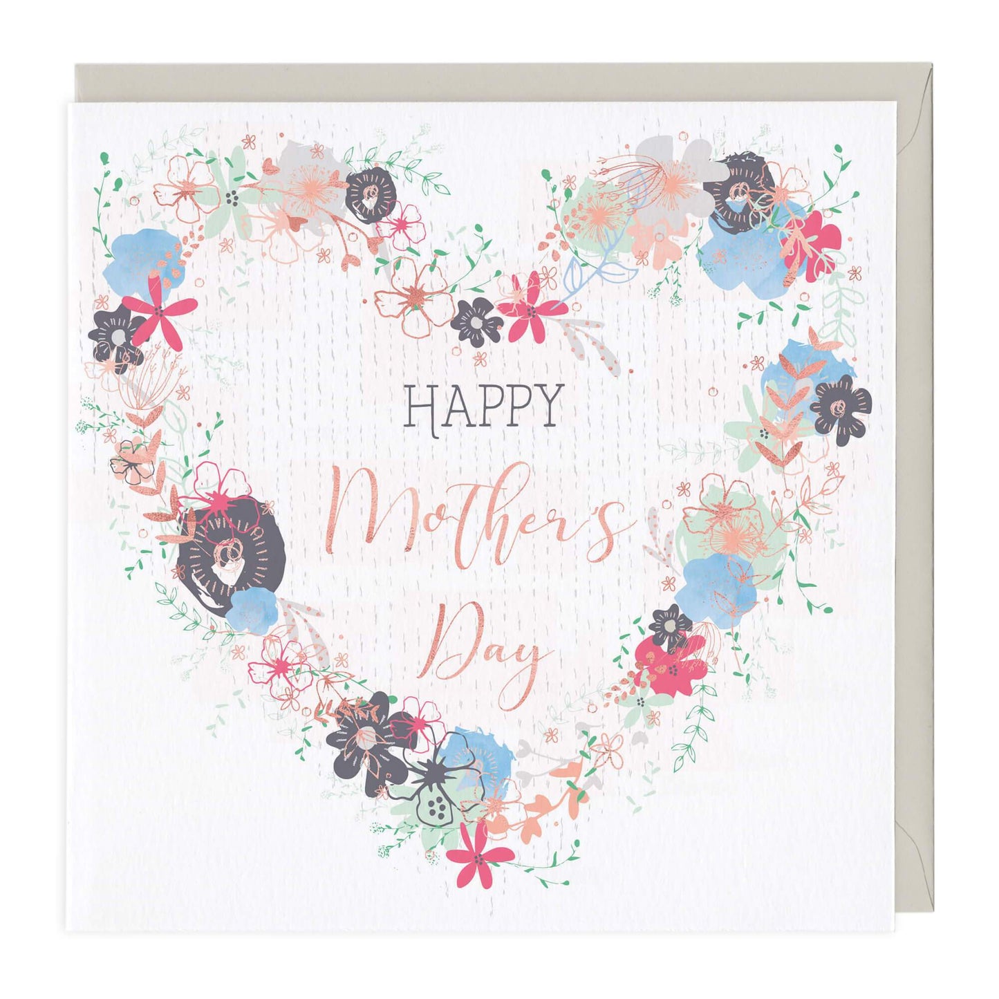 Floral Heart Mother's Day Card