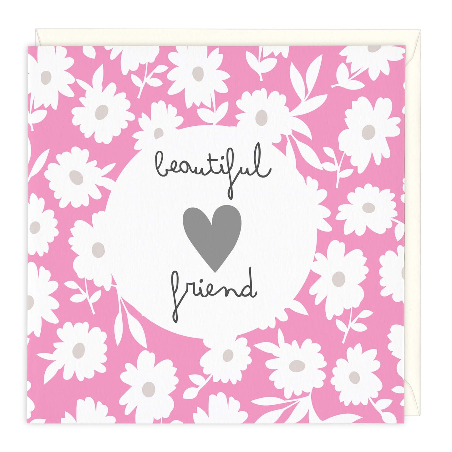 Beautiful Friend Pink Daisies Card