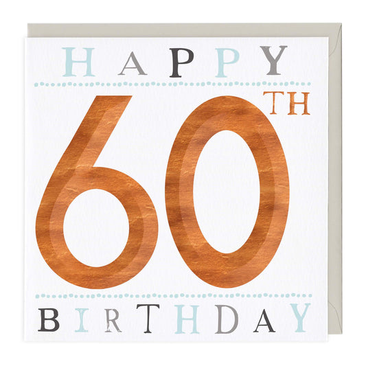 60th Birthday 3D Card