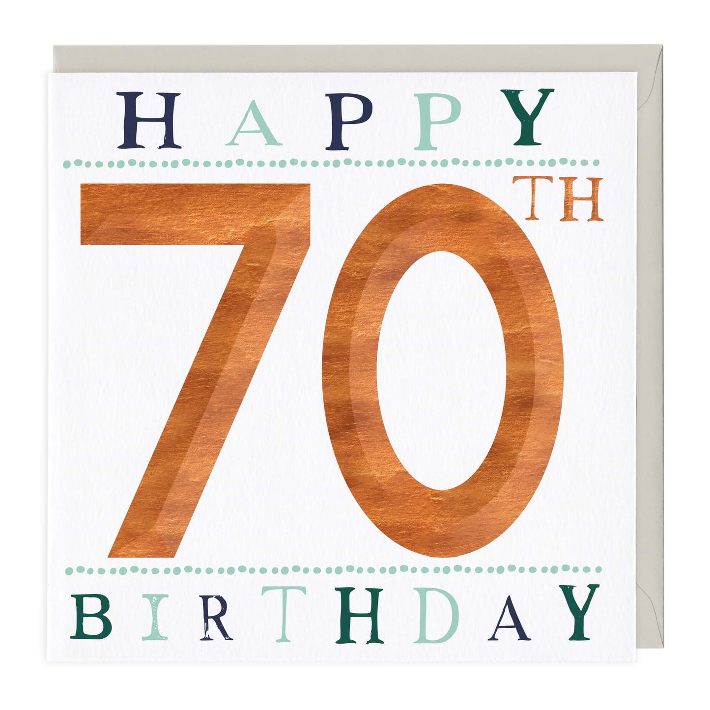 70th Birthday 3D Card