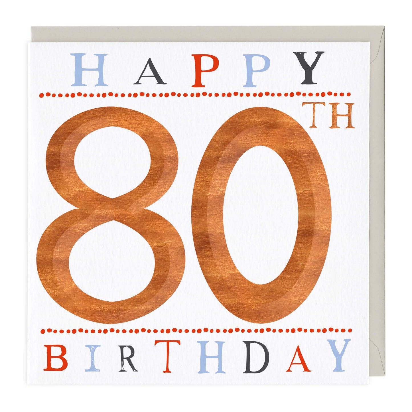 80th Birthday 3D Card