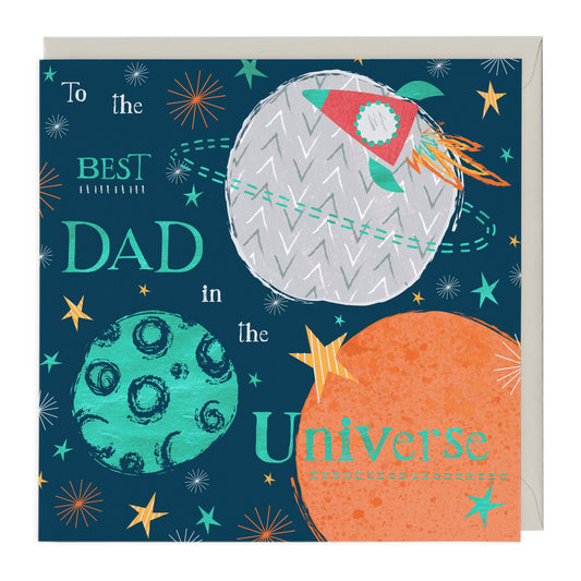 To The Best Dad In The Universe Card