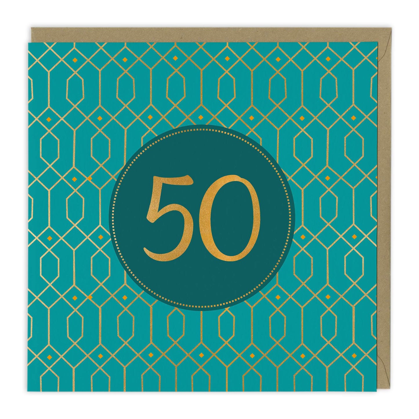 Blue 50th Birthday Card For Him