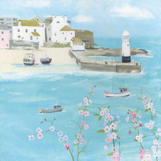 Flowers Above St Ives Card