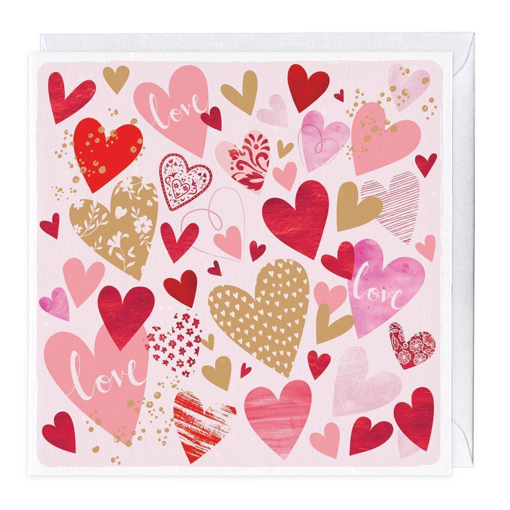 Love Hearts Valentine's Day Card