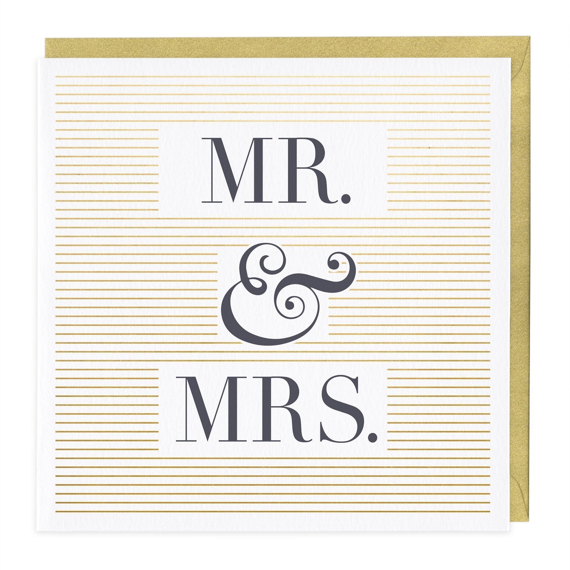 Mr & Mrs Wedding Card