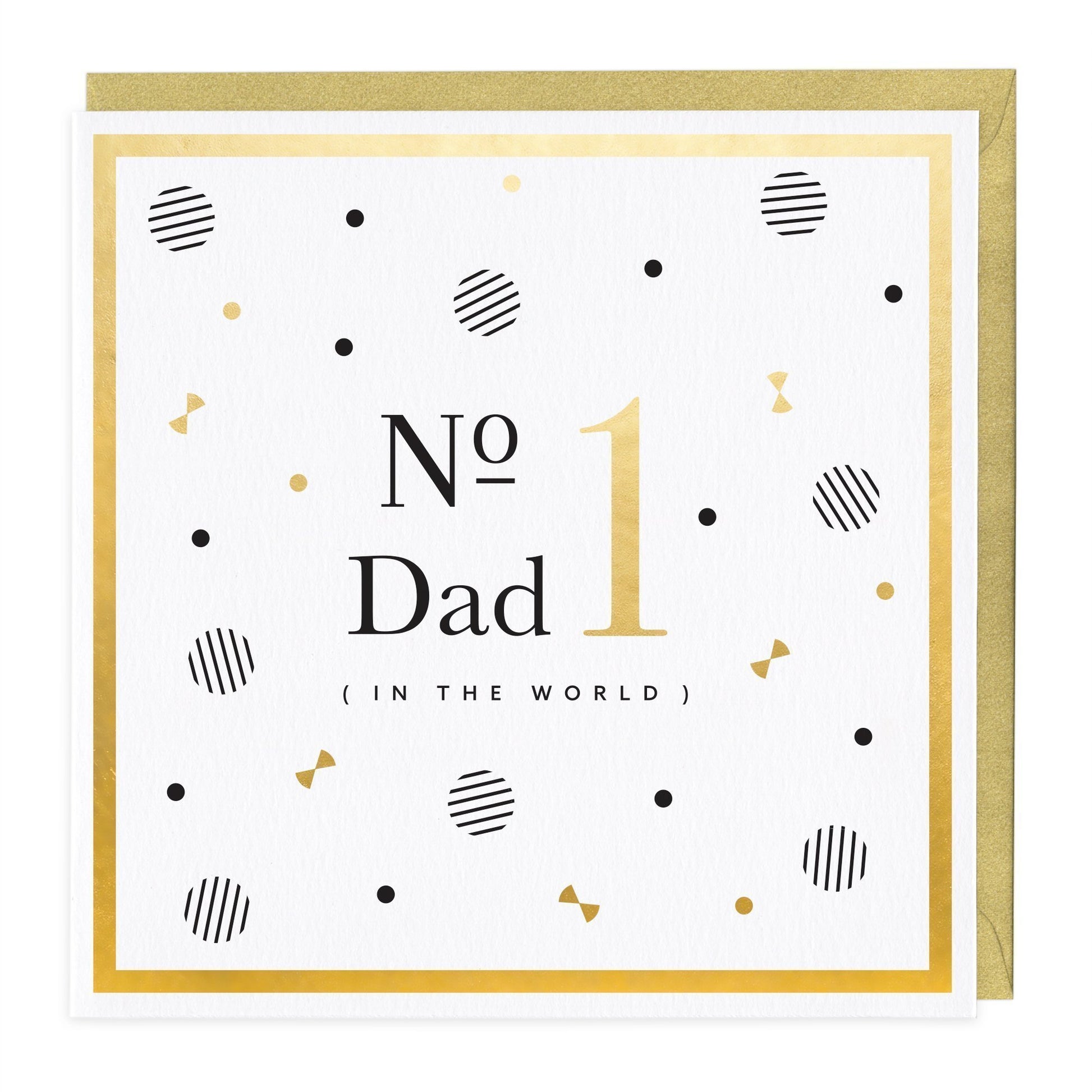 No 1 Dad In The World Card