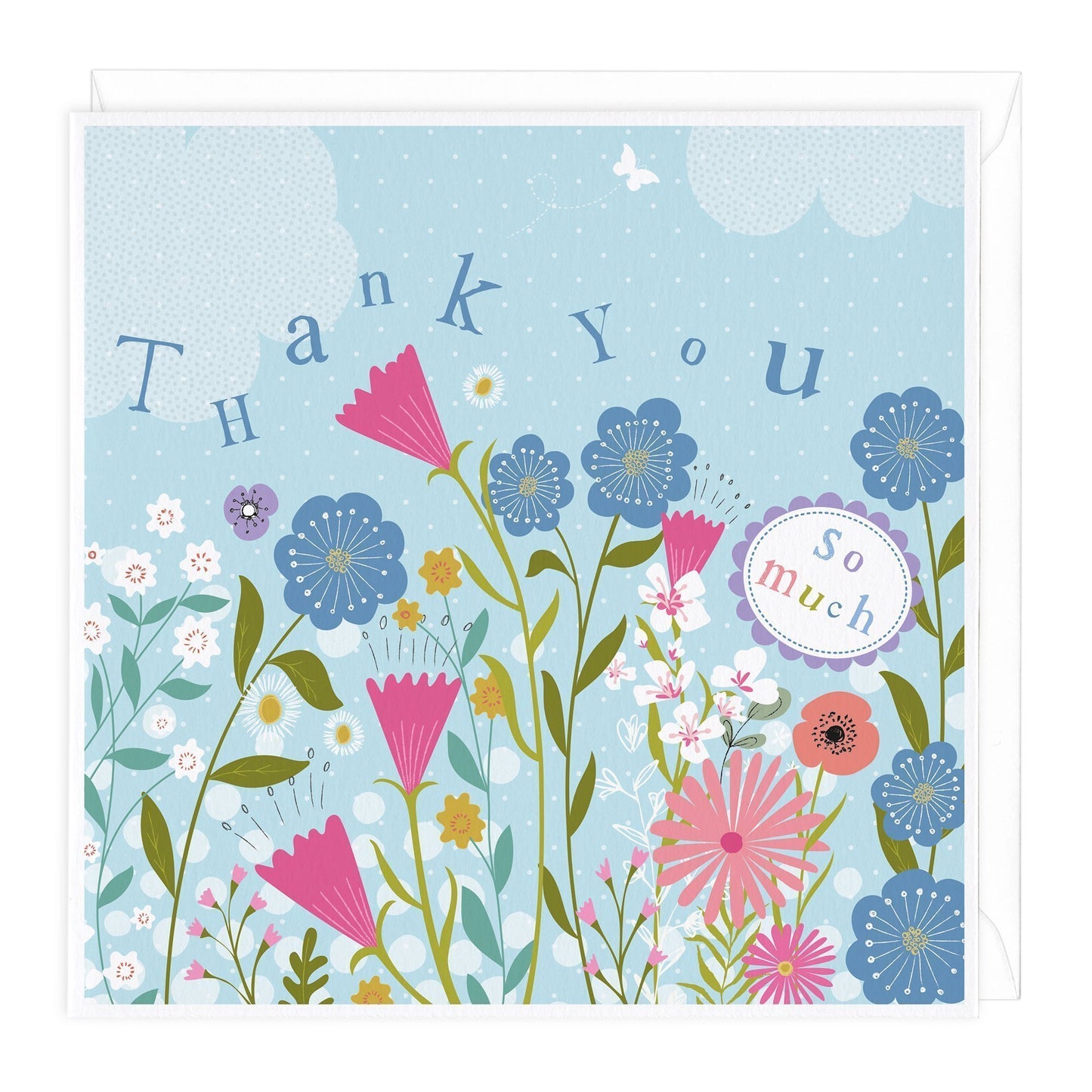 Floral Thank You So Much Card