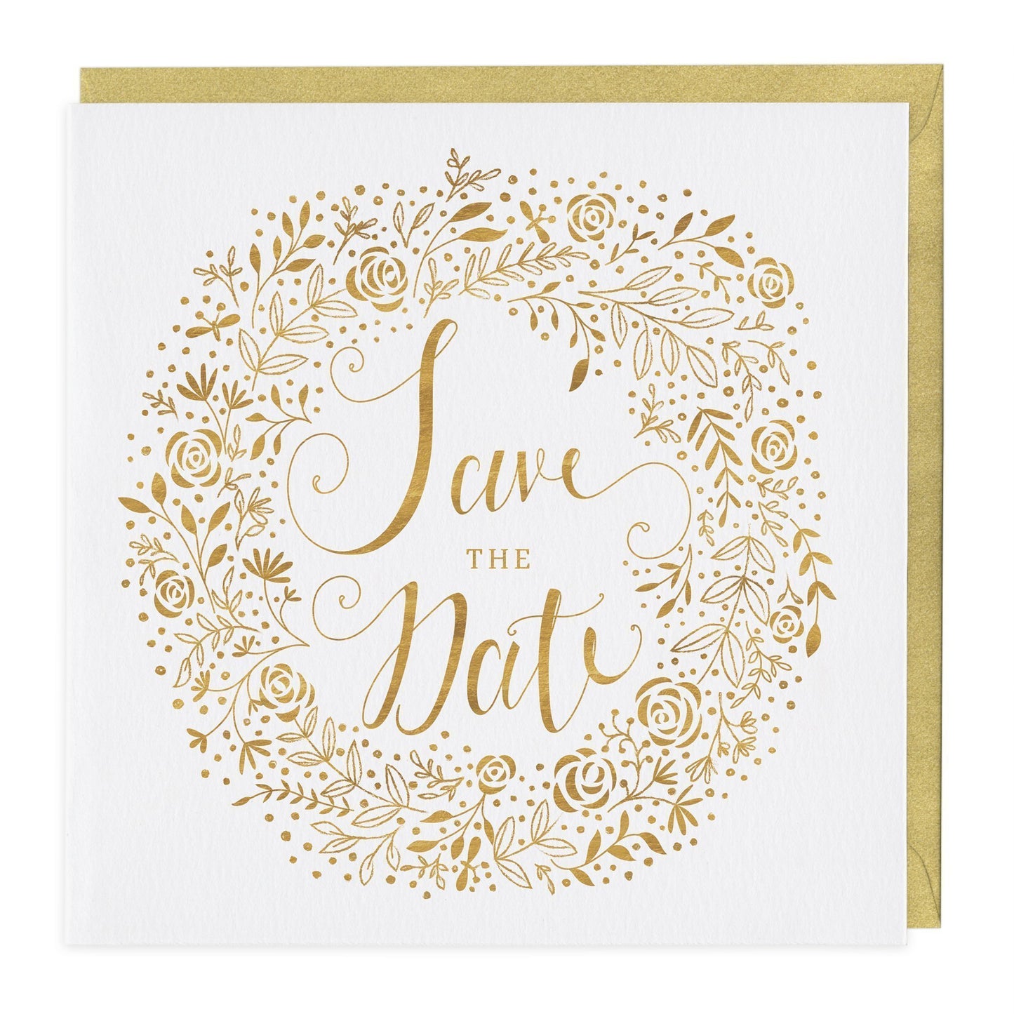 Gold Save The Date Card 