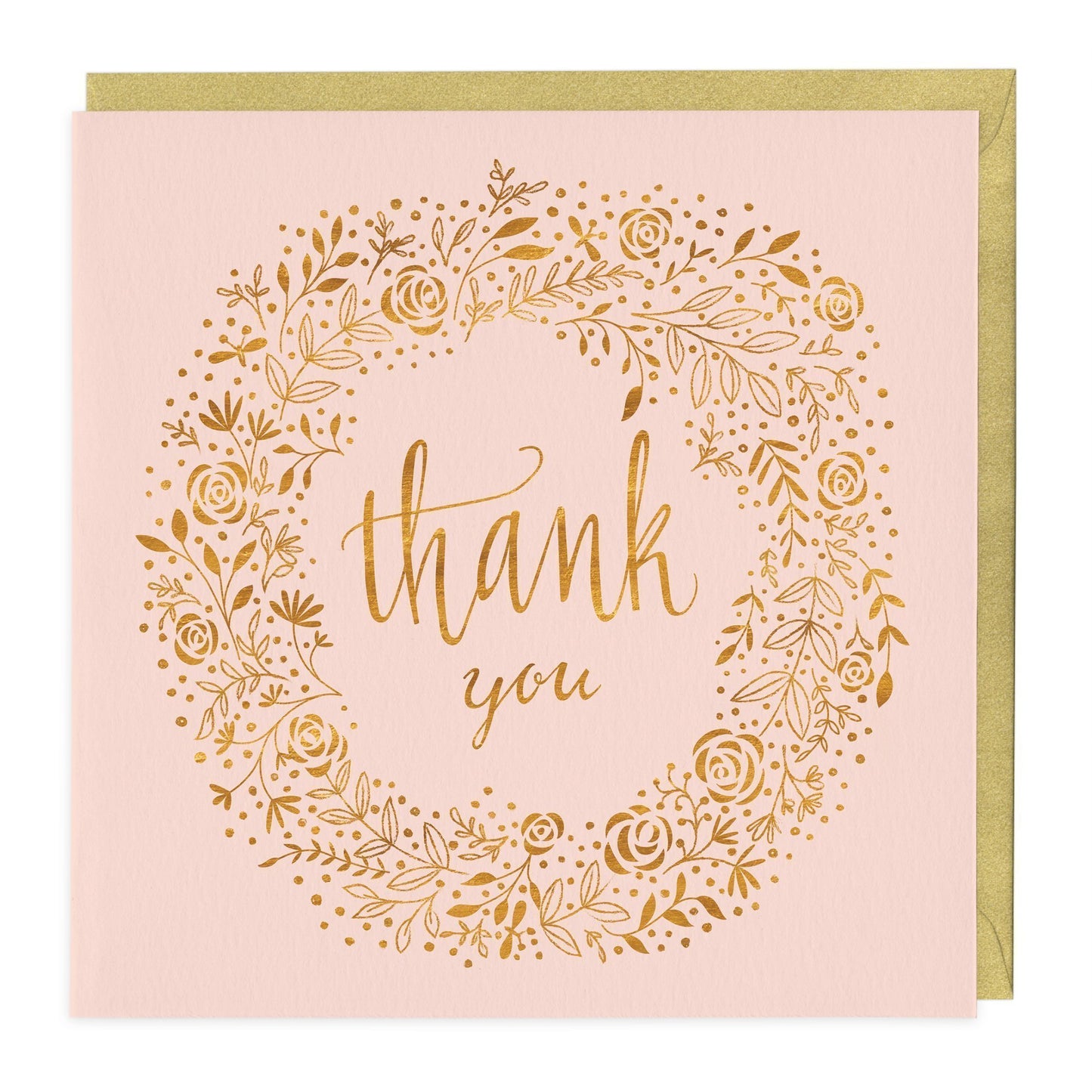 Peach Thank You Card