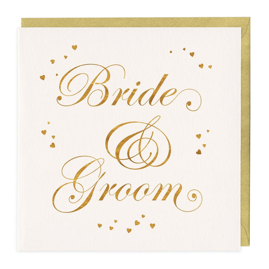 Bride And Groom Wedding Card