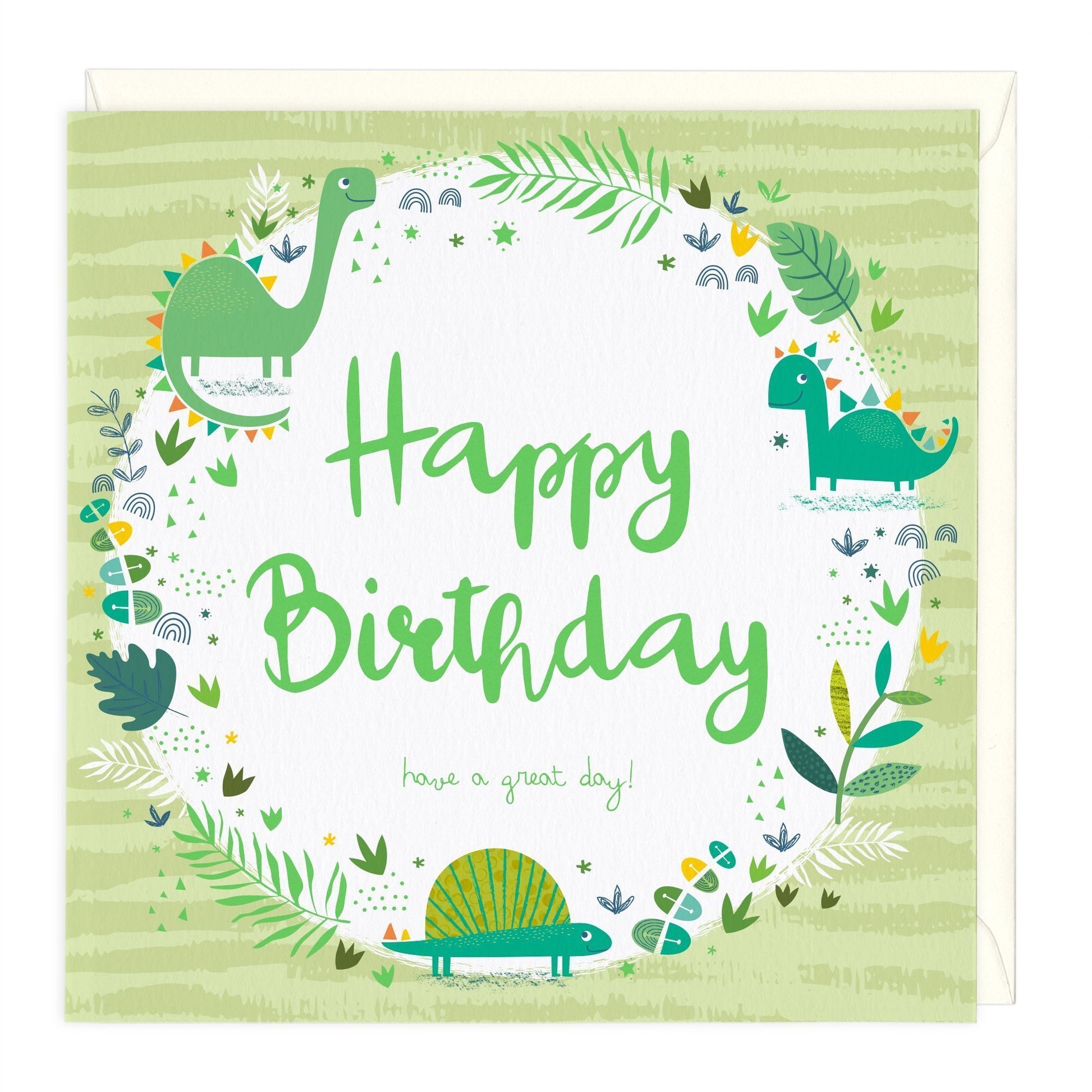 Baby Dinosaurs Childrens Birthday Card