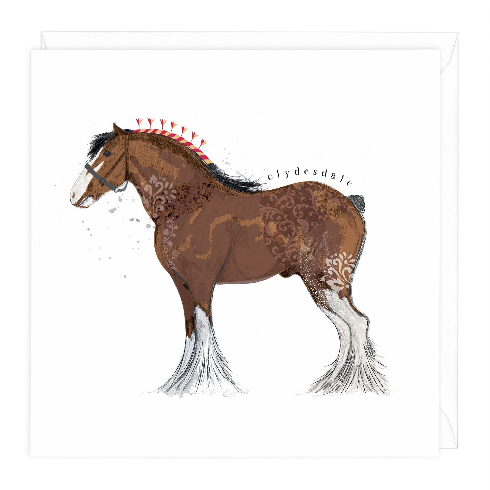 Heavy Horse Collection Clydesdale Card