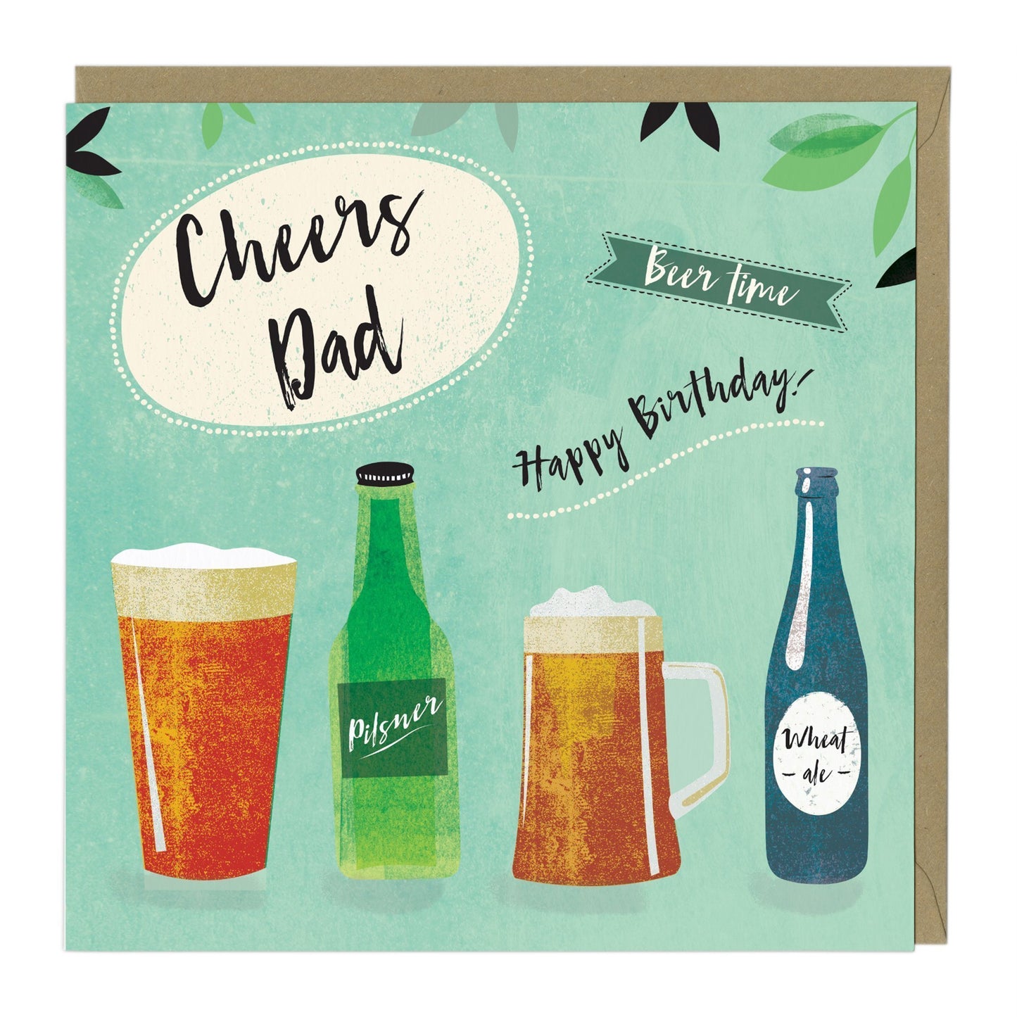 Cheers Dad Beer Time Birthday Card