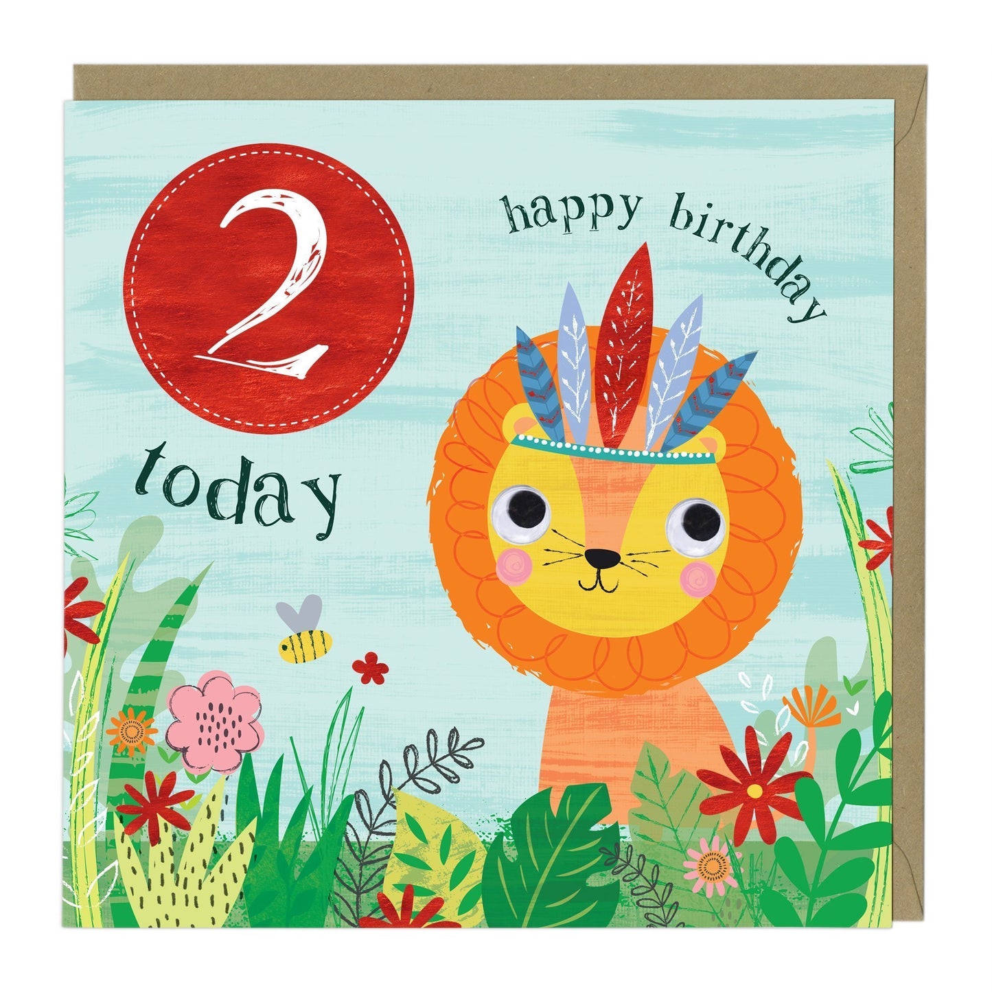 2 Today Lion Children's Birthday Card