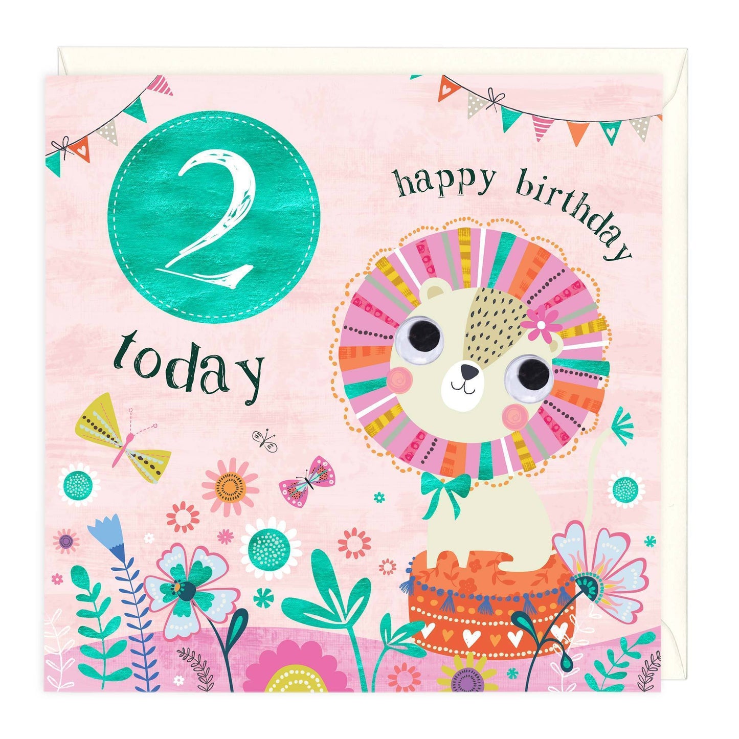 2 Today Colourful Lion Children's Birthday Card