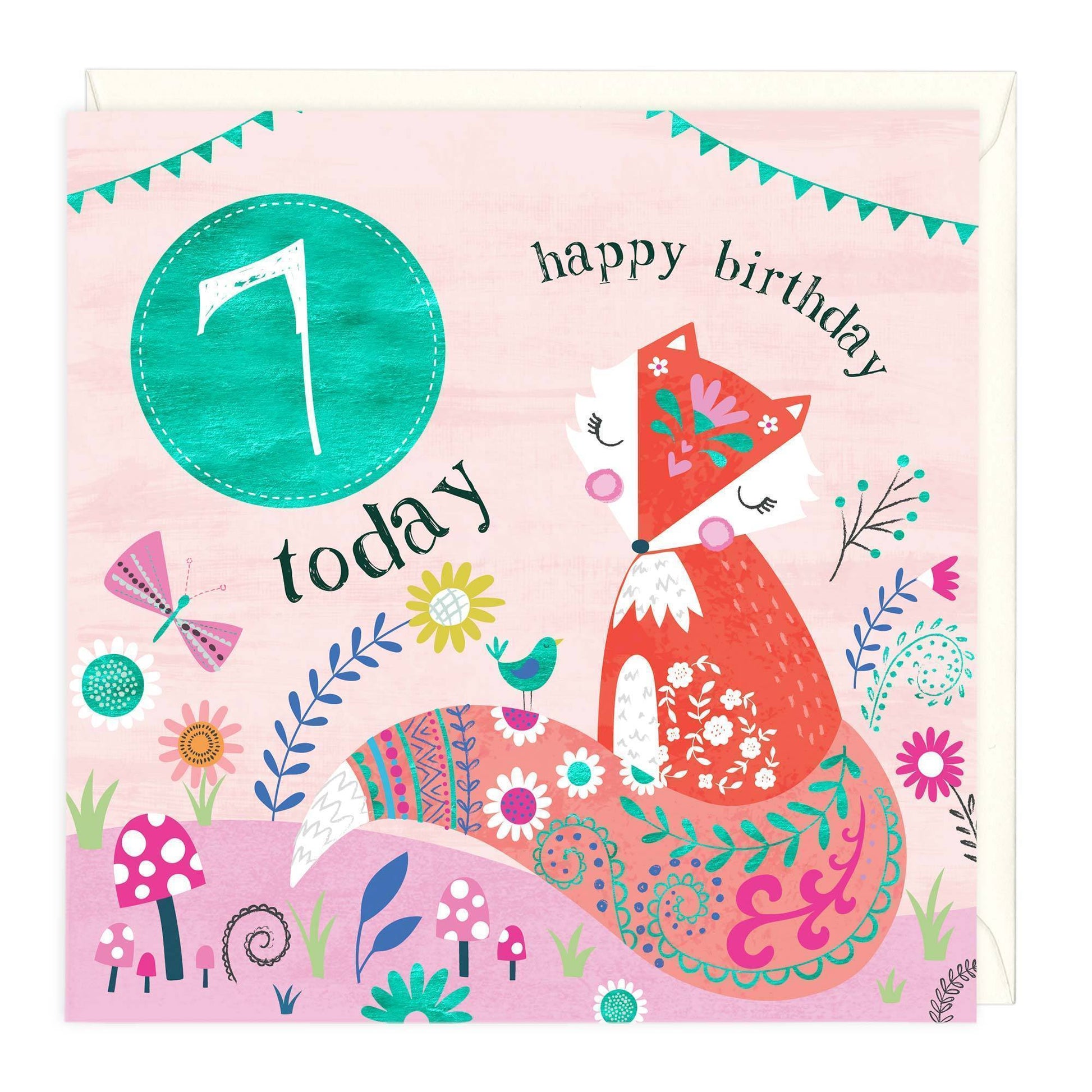 7 Today Fox Children's Birthday Card