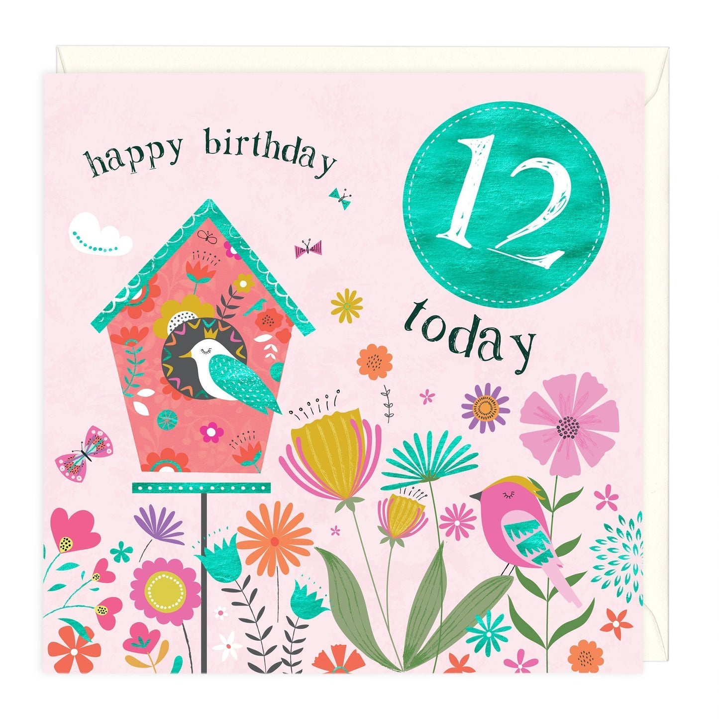 12 Today Birdhouse Children's Birthday Card