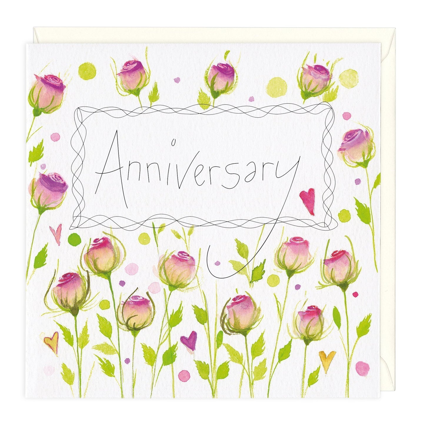 Beautiful Roses Anniversary Card