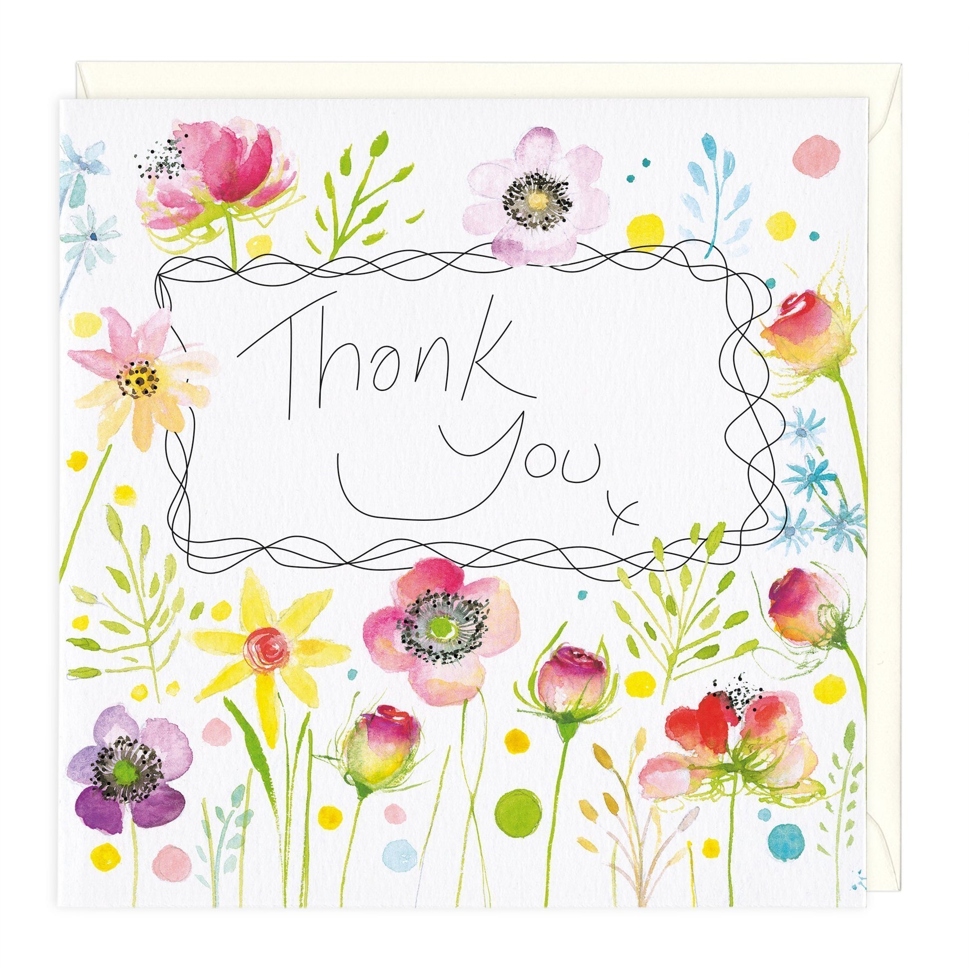 Floral Thank You Card